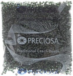 Бисер Preciosa "Ассорти", непрозрачный, цвет: темно-зеленый (40), 50 г. 163142