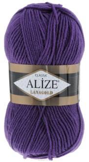 Пряжа для вязания Alize "Lanagold", цвет: темно-фиолетовый (44), 240 м, 100 г, 5 шт
