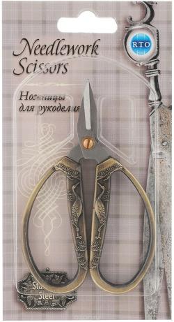 Ножницы для рукоделия RTO "Винтаж", длина 11,5 см. 10510