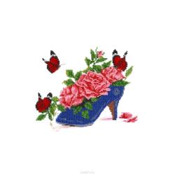 Канва для вышивания бисером Hobby&Pro "Туфелька", 25 x 20 см