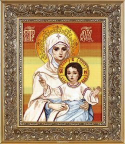Набор для вышивания крестом Alisena "Венчальная пара Казанская", 29 x 36 см