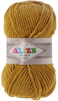 Пряжа для вязания Alize "Lana Gold Plus", цвет: горчичный (645), 140 м, 100 г, 5 шт