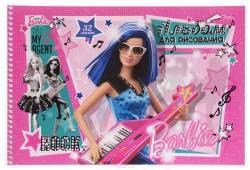 Hatber Альбом для рисования Barbie с синтезатором 32 листа