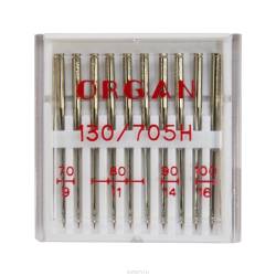 Иглы для швейных машин Organ "Ассорти", универсальные, 10 шт