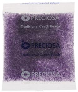Бисер Preciosa "Ассорти", прозрачный, цвет: сиреневый (15), 10/0, 50 г. 163142