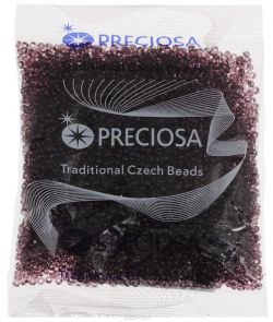 Бисер Preciosa "Ассорти", прозрачный, цвет: фиолетовый (04), 10/0, 50 г. 163142