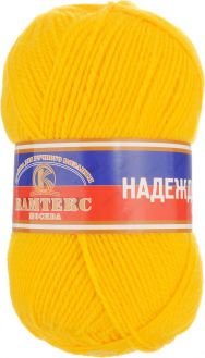 Пряжа для вязания Камтекс "Надежда", цвет: желтый (104), 220 м, 100 г, 10 шт