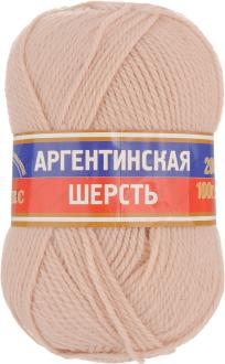 Пряжа для вязания Камтекс "Аргентинская шерсть", цвет: светло-бежевый (006), 200 м, 100 г, 10 шт