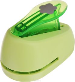 Дырокол фигурный Hobbyboom "5 лепестков", №93, цвет: салатовый, 1,8 см