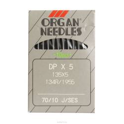 Иглы для промышленных швейных машин "Organ", DPx5/70J (SES), 10 шт