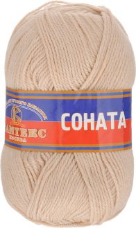 Пряжа для вязания Камтекс "Соната", цвет: топленое молоко (188), 250 м, 100 г, 10 шт