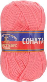 Пряжа для вязания Камтекс "Соната", цвет: коралловый неон (116), 250 м, 100 г, 10 шт
