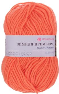 Пряжа для вязания Пехорка "Зимняя премьера", цвет: настурция (396), 150 м, 100 г, 10 шт