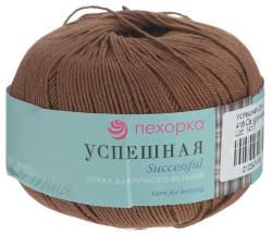 Пряжа для вязания Пехорка "Успешная", цвет: коричневый (416), 220 м, 50 г, 10 шт