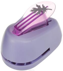 Дырокол фигурный Hobbyboom "Лист", №75, цвет: фиолетовый, 2,5 х 1,7 см