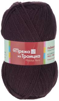 Пряжа для вязания "Подмосковная", цвет: ежевика (1599), 250 м, 100 г, 10 шт