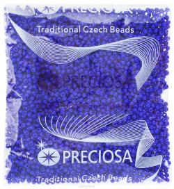 Бисер Preciosa "Ассорти", матовый, цвет: темно-синий (08), 10/0, 50 г. 163142