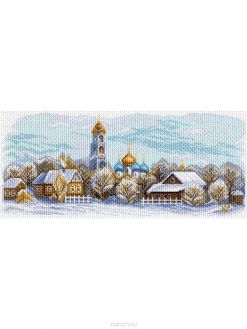 Канва с нанесенным рисунком для вышивания Матренин Посад "Сергиев Посад", 22 х 45 см