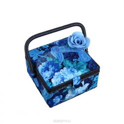 Шкатулка для рукоделия "RTO", с вкладышем, 19,5 х 19,5 х 11 см
