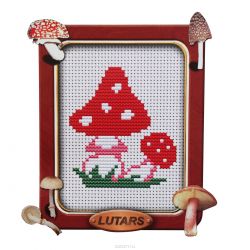 Набор для вышивания Lutars "Мухомор", 8 х 10 см