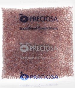 Бисер Preciosa "Ассорти", прозрачный, с радужным покрытием, цвет: фиолетовый (14), 10/0, 50 г