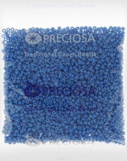 Бисер Preciosa "Ассорти", матовый, цвет: лазурный (17), 10/0, 50 г