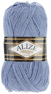 Пряжа для вязания Alize "Superlana Klasik", цвет: серо-голубой (221), 280 м, 100 г, 5 шт