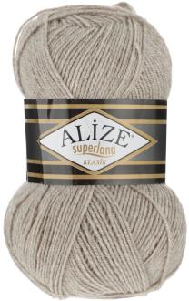 Пряжа для вязания Alize "Superlana Klasik", цвет: серый (207), 280 м, 100 г, 5 шт