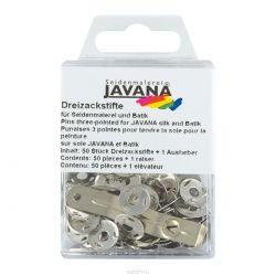 Кнопки канцелярские Kreul "Javana", трехзубые, 50 шт