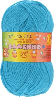Пряжа для вязания Камтекс "Бамбино", цвет: бирюзовый (024), 150 м, 50 г, 10 шт