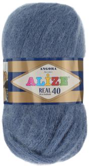 Пряжа для вязания Alize "Angora Real", цвет: сизый (411), 480 м, 100 г, 5 шт