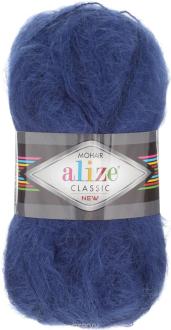 Пряжа для вязания Alize "Mohair Classik New", цвет: темно-синий (395), 200 м, 100 г, 5 шт