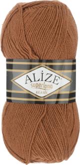 Пряжа для вязания Alize "Superlana Klasik", цвет: корица (565), 280 м, 100 г, 5 шт