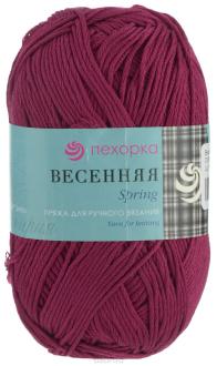 Пряжа для вязания Пехорка "Весенняя", цвет: бордо (07), 250 м, 100 г, 5 шт