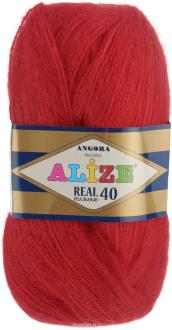 Пряжа для вязания Alize "Angora Real", цвет: темно-красный (56), 480 м, 100 г, 5 шт