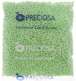 Бисер Preciosa "Ассорти", непрозрачный, с радужным покрытием, цвет: зеленый (38), 10/0, 50 г