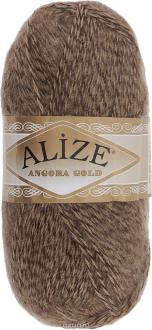 Пряжа для вязания Alize "Angora Gold", цвет: коричневый, бежевый (703), 550 м, 100 г, 5 шт
