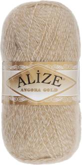 Пряжа для вязания Alize "Angora Gold", цвет: темно-бежевый, белый (702), 550 м, 100 г, 5 шт