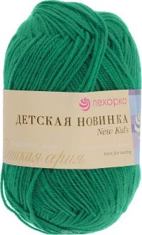 Пряжа для вязания Пехорка "Детская новинка", цвет: бильярд (742), 200 м, 50 г, 10 шт