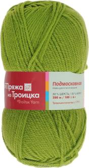 Пряжа для вязания "Подмосковная", цвет: аспарагус (1550), 250 м, 100 г, 10 шт