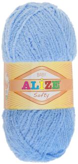 Пряжа для вязания Alize "Softy", цвет: ярко-голубой (40), 115 м, 50 г, 5 шт