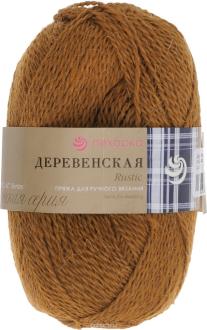 Пряжа для вязания Пехорка "Деревенская", цвет: золото (34), 250 м, 100 г, 10 шт