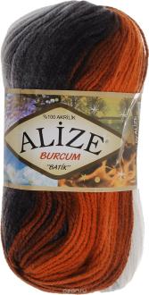 Пряжа для вязания Alize "Burcum Batik", цвет: оранжевый, серый, белый (4204), 210 м, 100 г, 5 шт