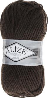 Пряжа для вязания Alize "Superlana Maxi", цвет: темный шоколад (26), 100 м, 100 г, 5 шт