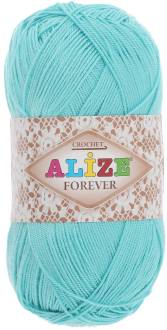 Пряжа для вязания Alize "Forever", цвет: бирюзовый (376), 300 м, 50 г, 5 шт