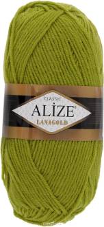 Пряжа для вязания Alize "Lanagold", цвет: хаки (193), 240 м, 100 г, 5 шт