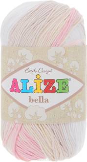 Пряжа для вязания Alize "Bella Batik", цвет: бежевый, розовый, белый (2807), 180 м, 50 г, 5 шт