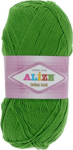 Пряжа для вязания Alize "Cotton Gold", цвет: зеленая трава (126), 330 м, 100 г, 5 шт