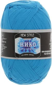 Пряжа для вязания Камтекс "Нико", цвет: лагуна (129), 500 м, 100 г, 10 шт