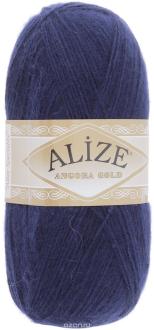 Пряжа для вязания Alize "Angora Gold", цвет: темно-синий (58), 550 м, 100 г, 5 шт